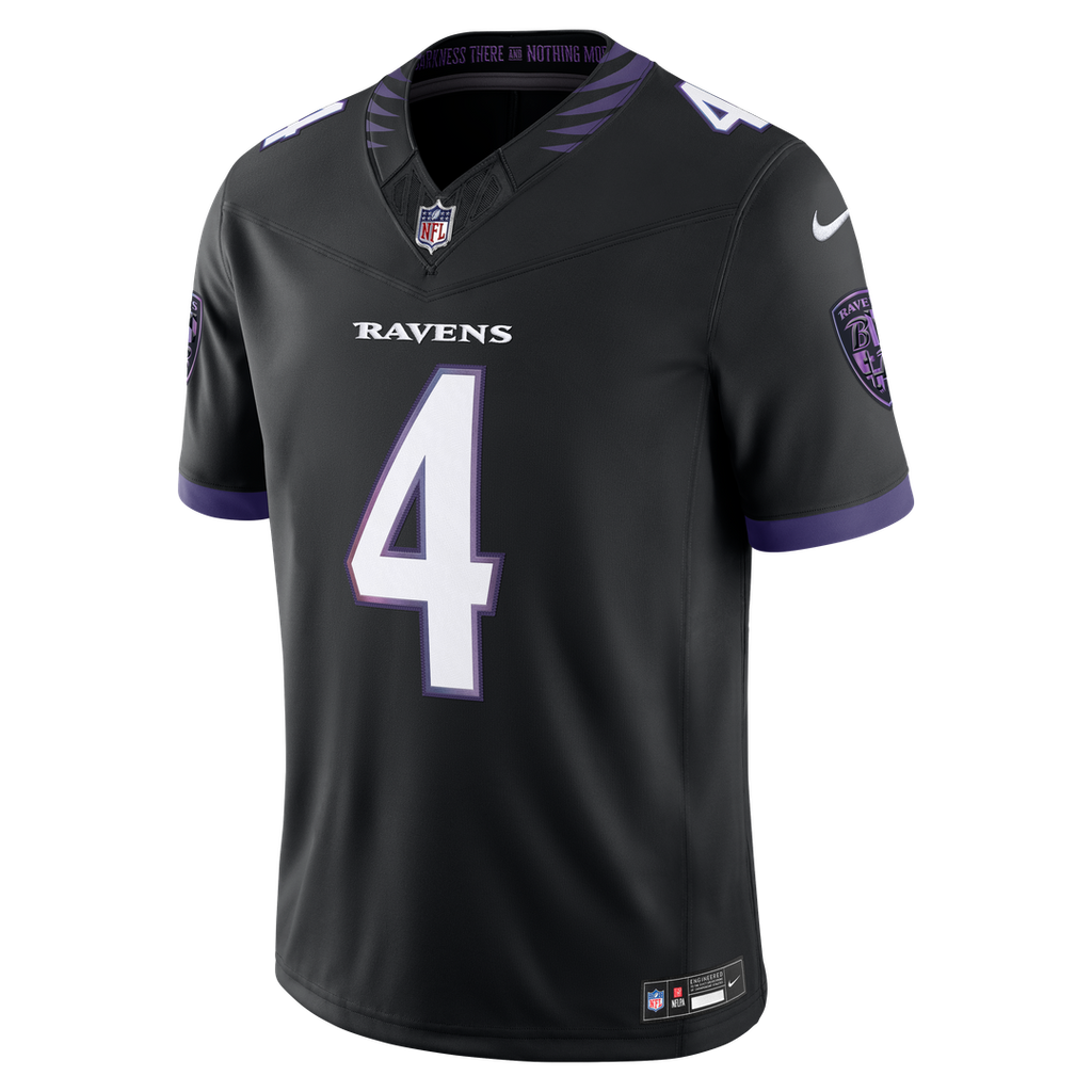 Baltimore Ravens Zay Flowers Nike Black Alternate Alternate Vapor FUSE Stitched Limited Jersey