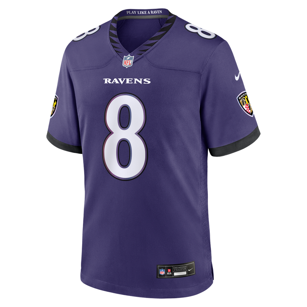 Baltimore Ravens Lamar Jackson Nike Purple Game Jersey