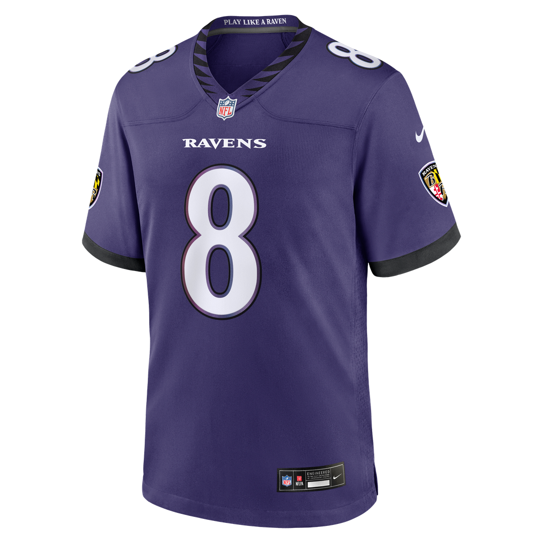 Baltimore Ravens Lamar Jackson Nike Purple Game Jersey