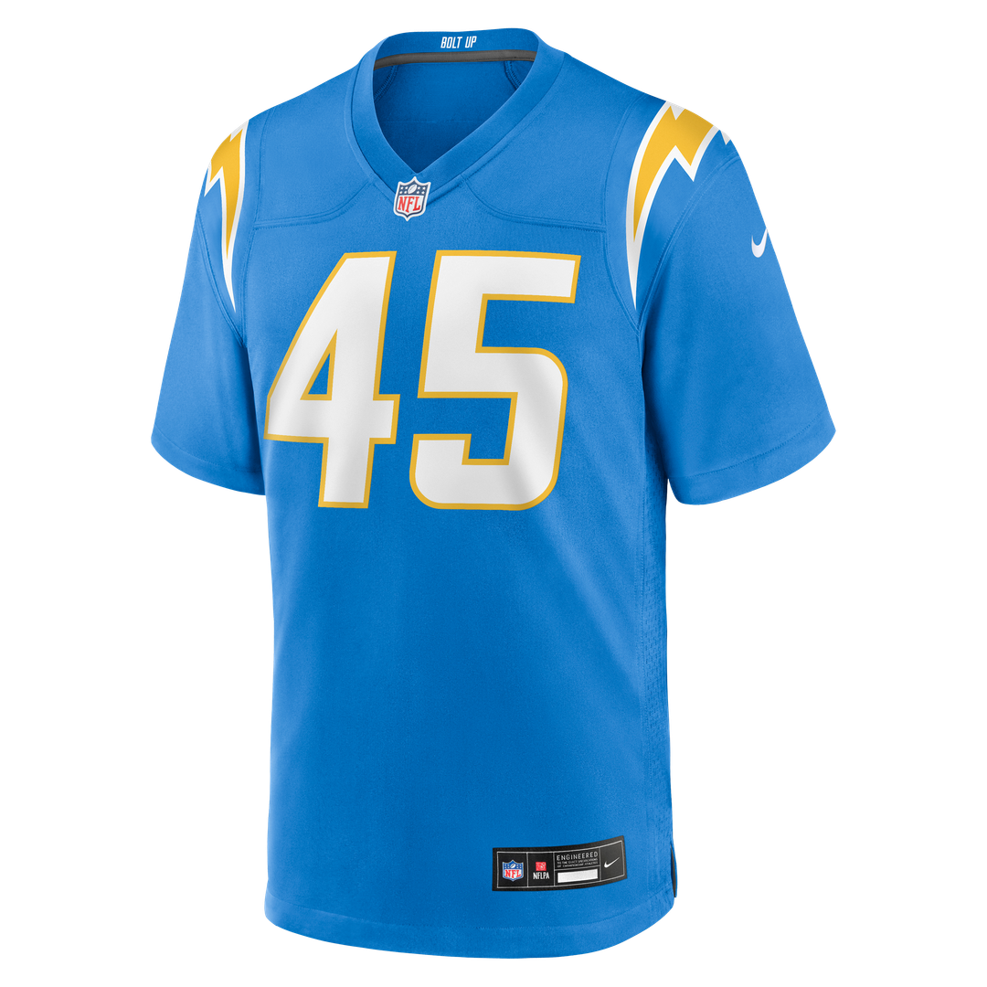 Los Angeles Chargers Tuli Tuipulotu Nike Powder Blue Game Jersey