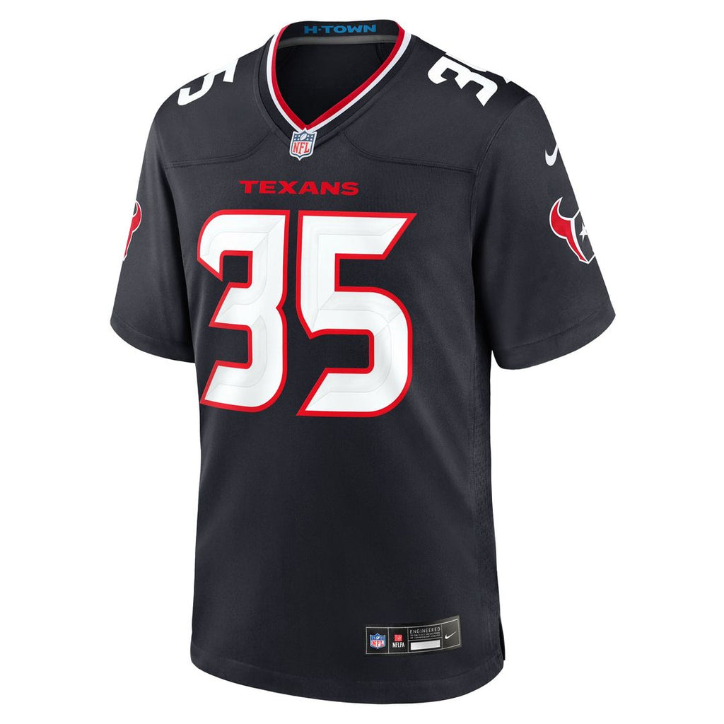 Houston Texans Jake Hansen Nike Navy Game Jersey