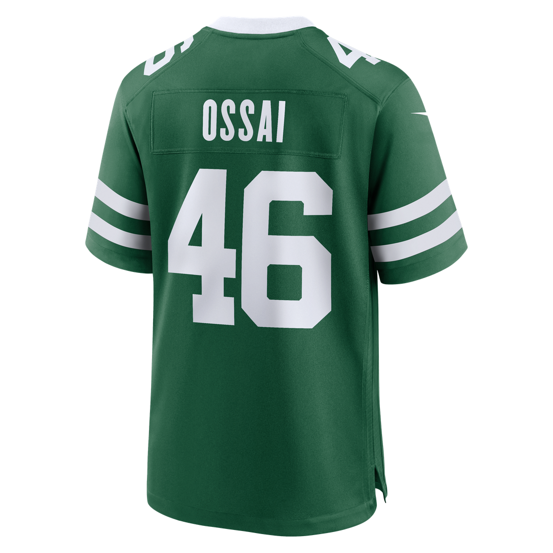 New York Jets Joseph Ossai Nike Legacy Green Game Jersey