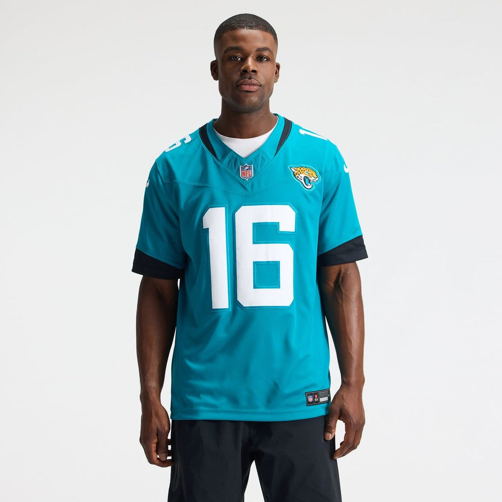 Jacksonville Jaguars Trevor Lawrence Nike Teal Team Vapor FUSE Stitched Limited Jersey