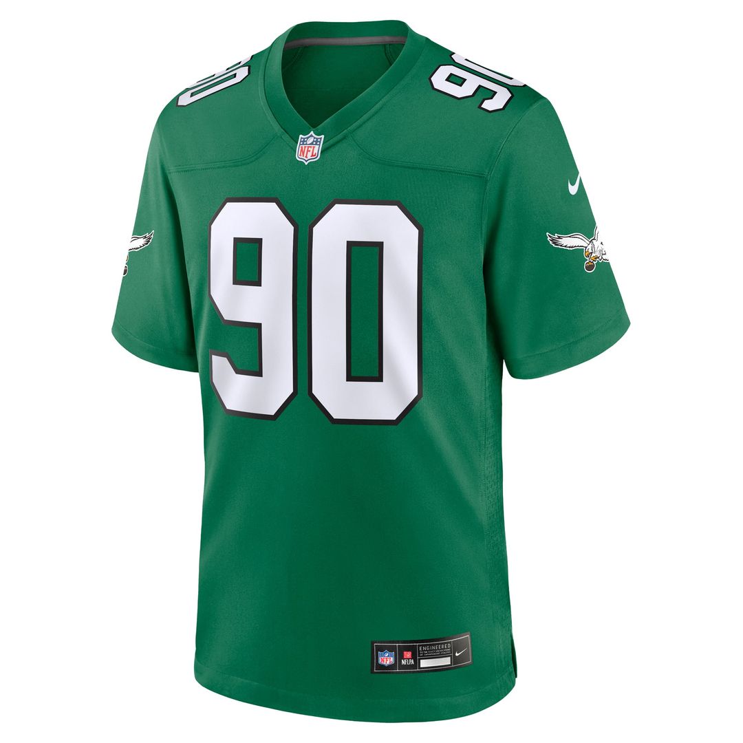 Philadelphia Eagles Jordan Davis Nike Midnight Green Game Jersey