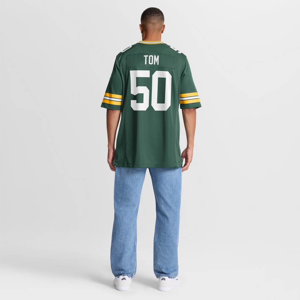 Green Bay Packers Zach Tom Nike Green Game Jersey