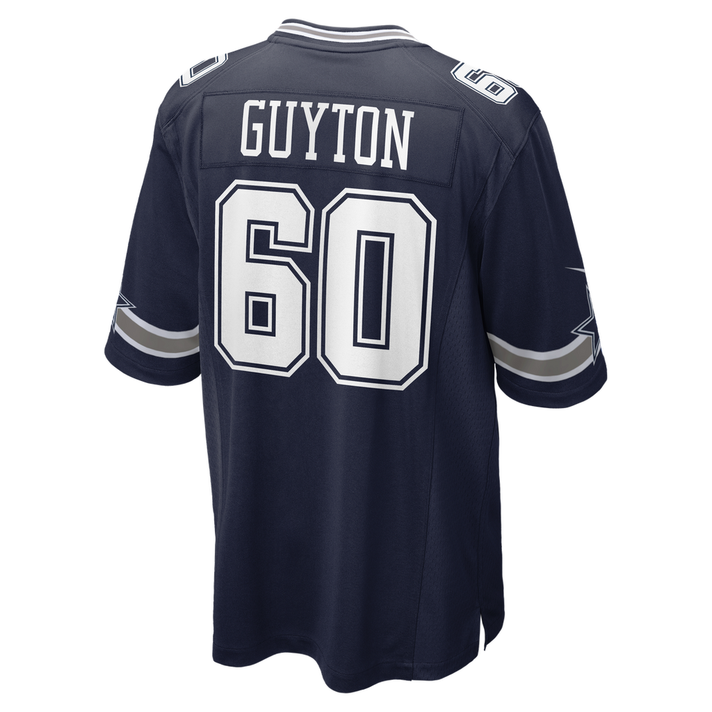Dallas Cowboys Tyler Guyton Nike Navy Game Jersey