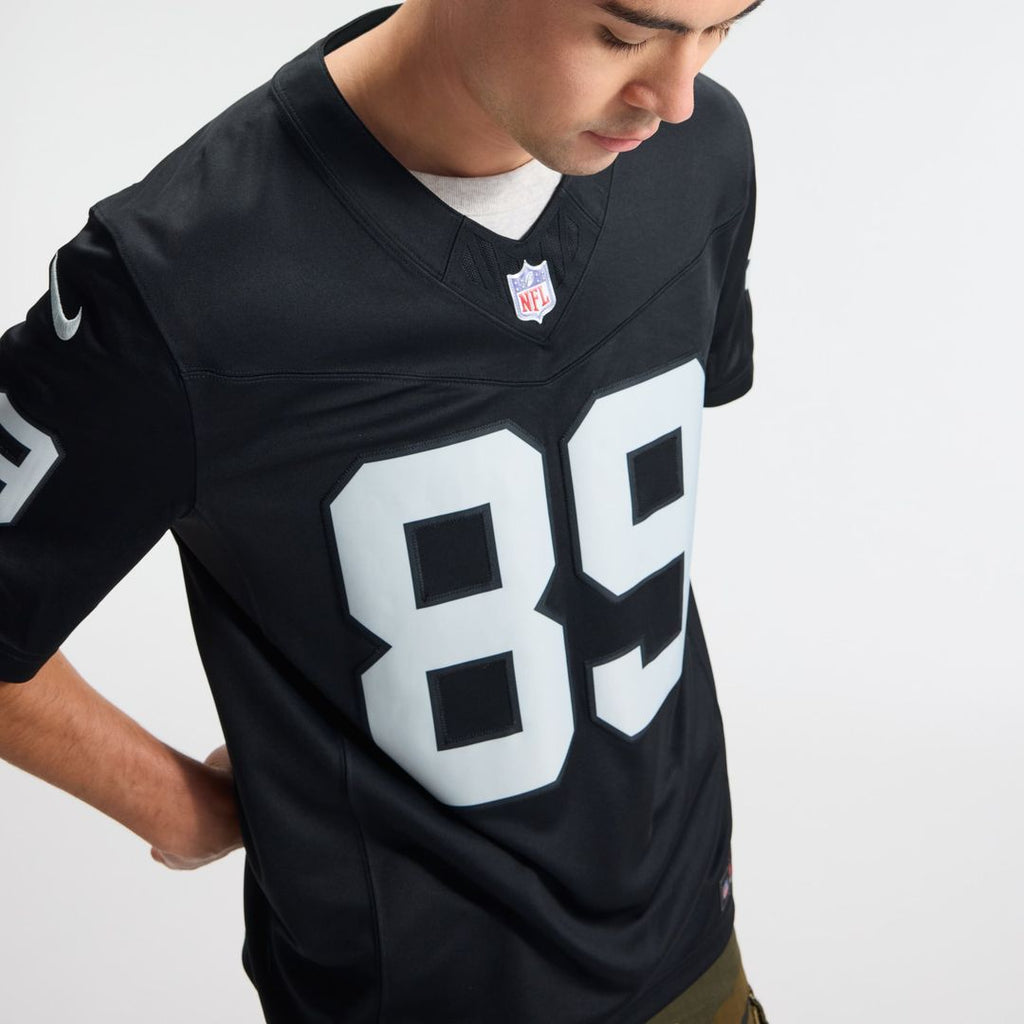 Las Vegas Raiders Brock Bowers Nike White Vapor FUSE Stitched Limited Jersey
