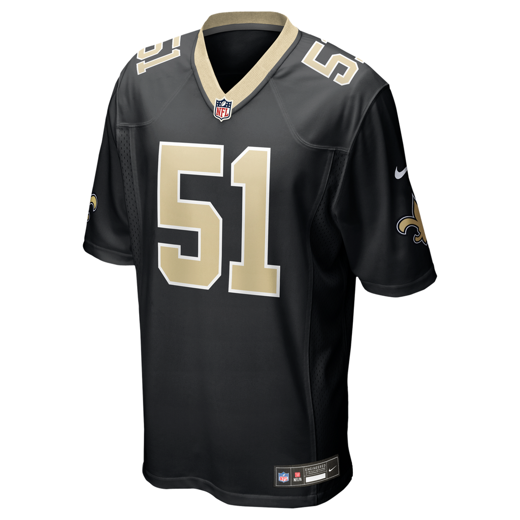 New Orleans Saints Jonathan Vilma Nike Black Retired Player Game Jersey