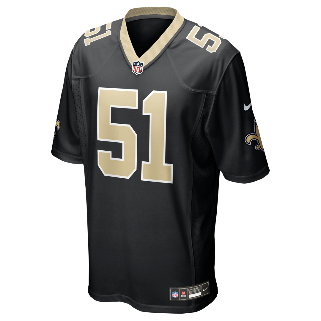 New Orleans Saints Jonathan Vilma Nike Black Retired Player Game Jersey