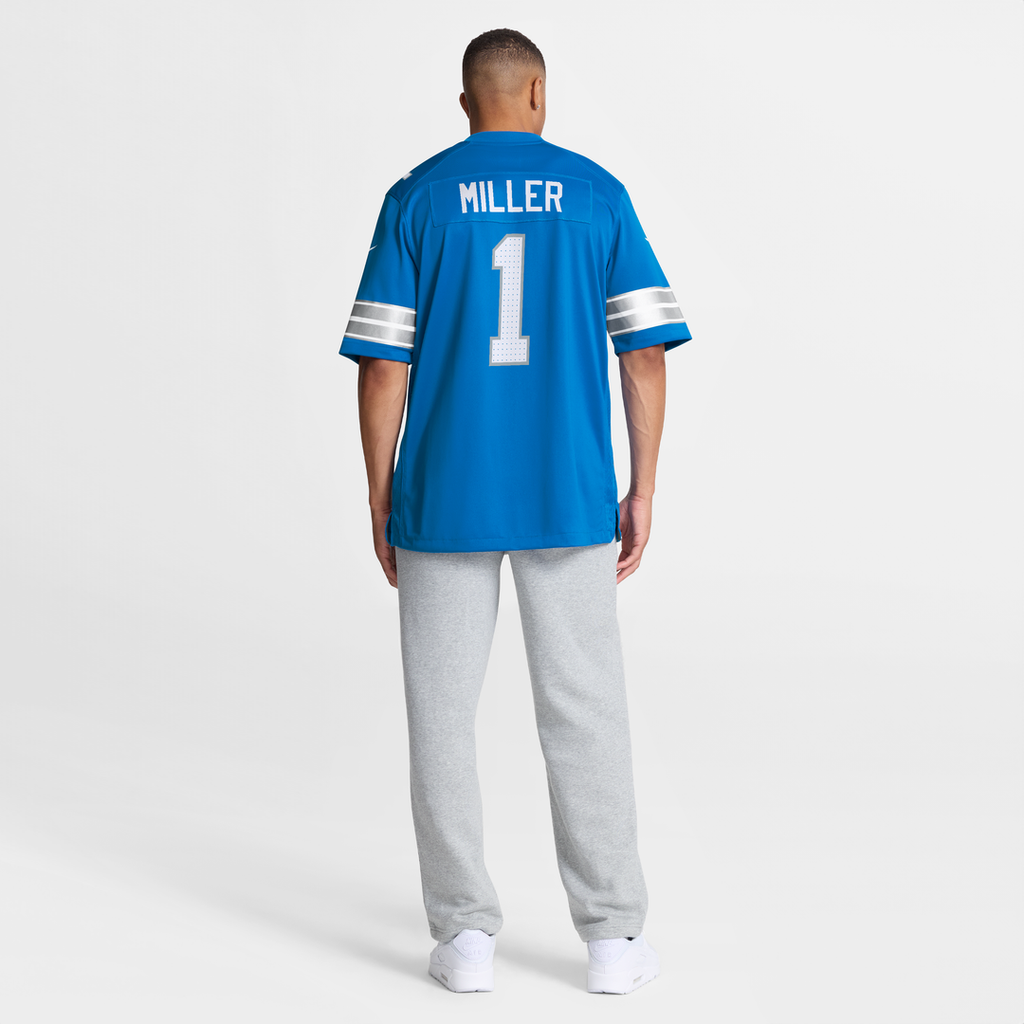 Detroit Lions Blake Miller Nike Blue Game Jersey
