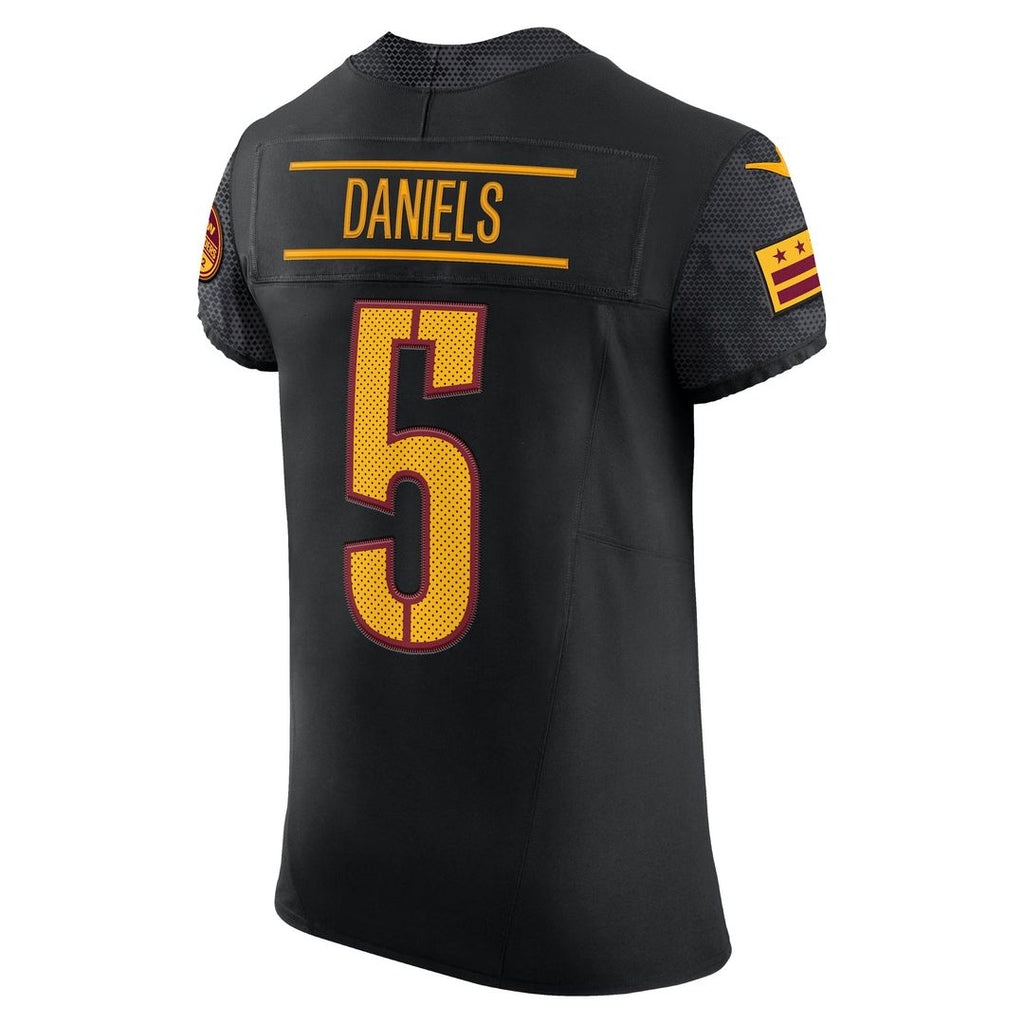 Washington Commanders Jayden Daniels Nike Black Alternate Vapor FUSE Elite Jersey