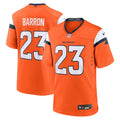 Denver Broncos Jahdae Barron Nike Orange Game Jersey
