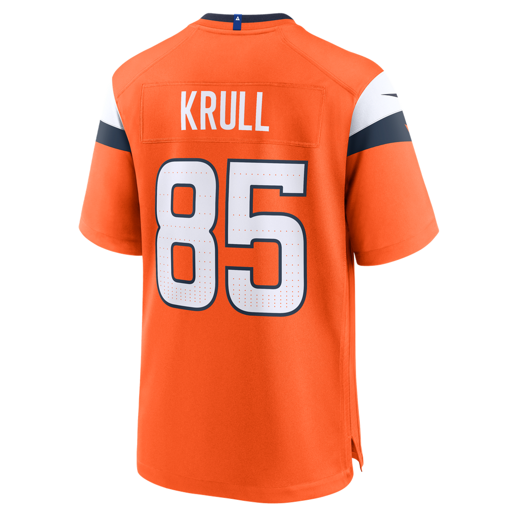 Denver Broncos Lucas Krull Nike Orange Game Jersey