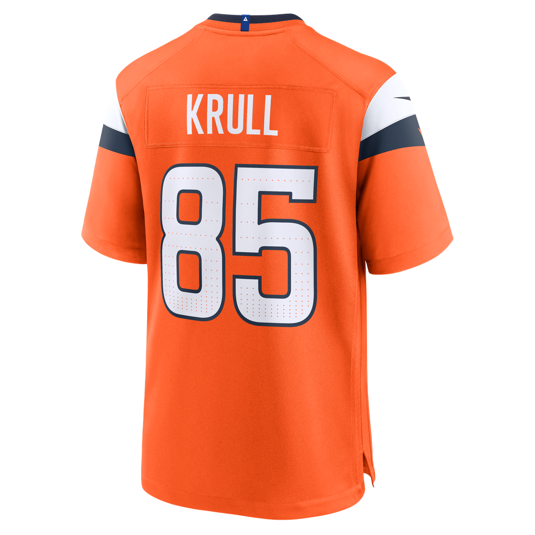Denver Broncos Lucas Krull Nike Orange Game Jersey