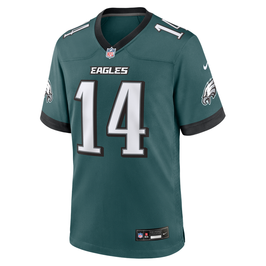 Philadelphia Eagles Andy Dalton Nike Midnight Green Game Jersey