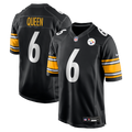 Pittsburgh Steelers Patrick Queen Nike Black Game Jersey