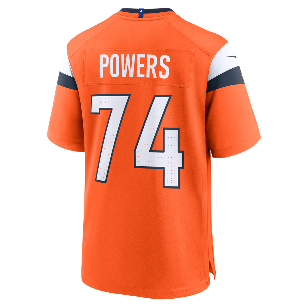 Denver Broncos Ben Powers Nike Orange Game Jersey