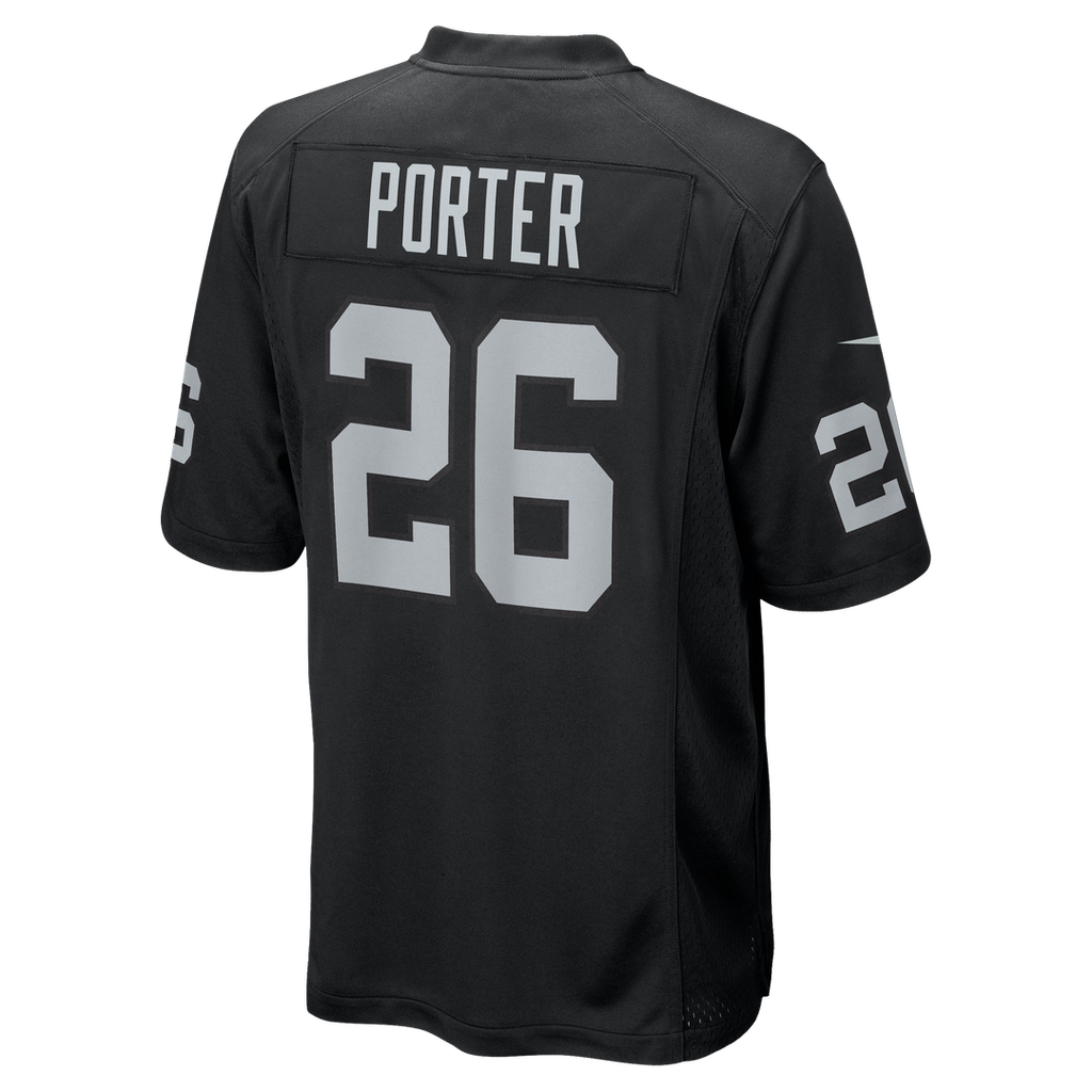 Las Vegas Raiders Darien Porter Nike Black Game Jersey