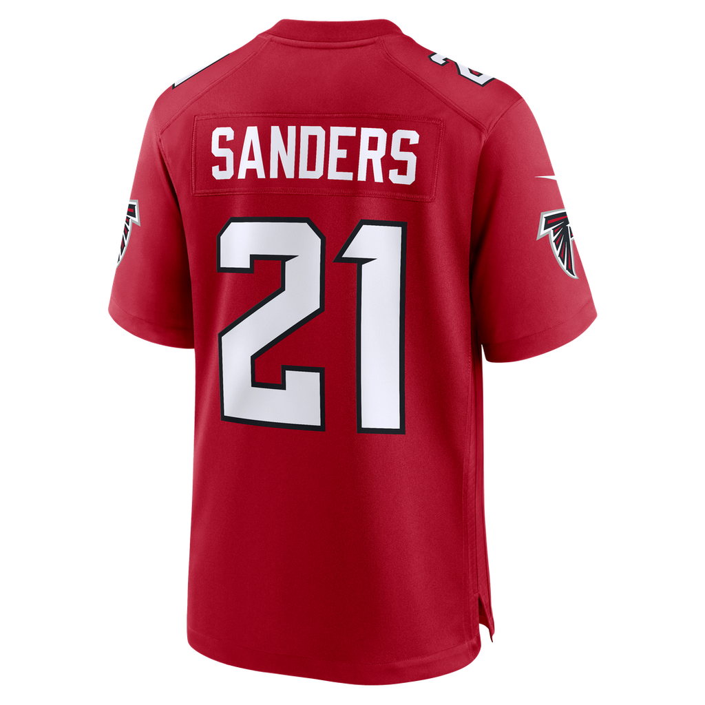 Atlanta Falcons Deion Sanders Nike Red Retired Game Jersey