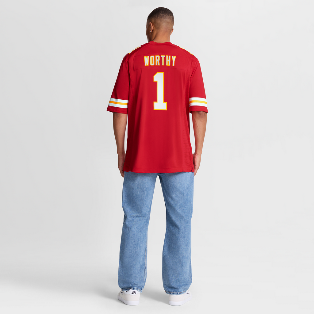 Kansas City Chiefs Xavier Worthy Nike Red Game Jersey