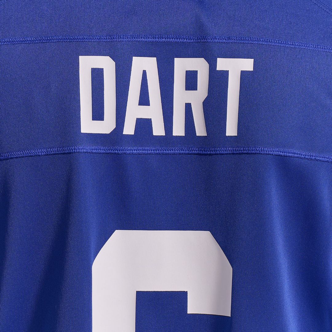 New York Giants Jaxson Dart Nike Royal Game Jersey