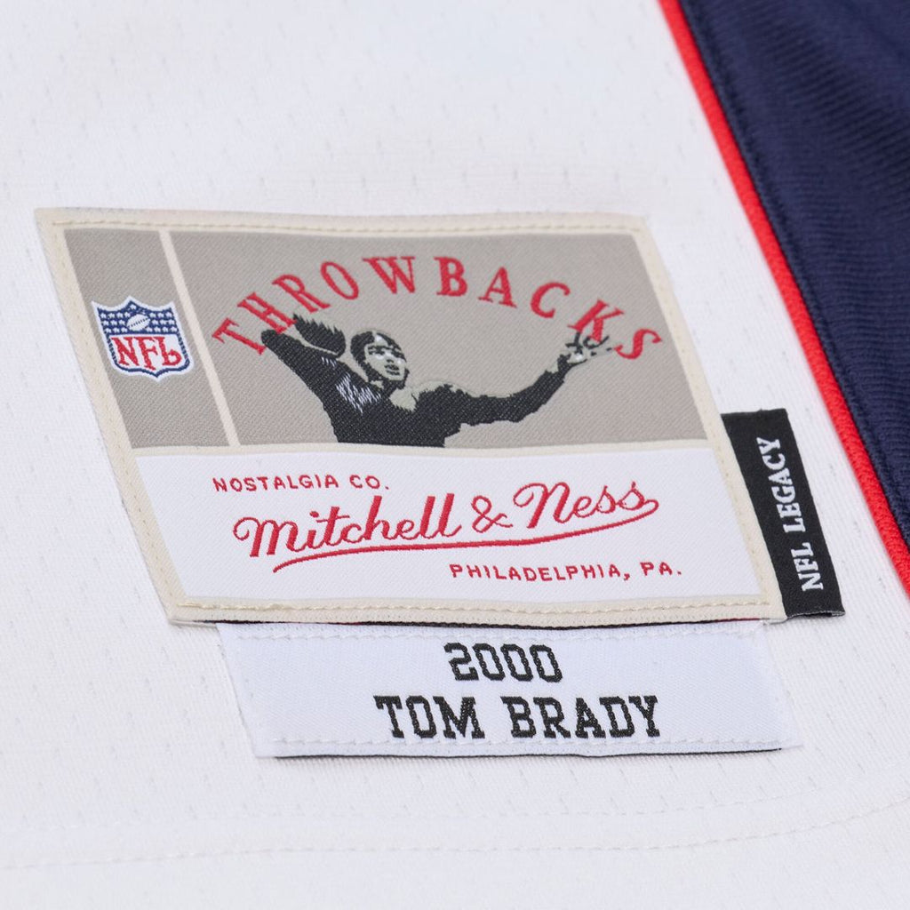 New England Patriots Tom Brady Mitchell & Ness White 2000 Legacy Replica Jersey