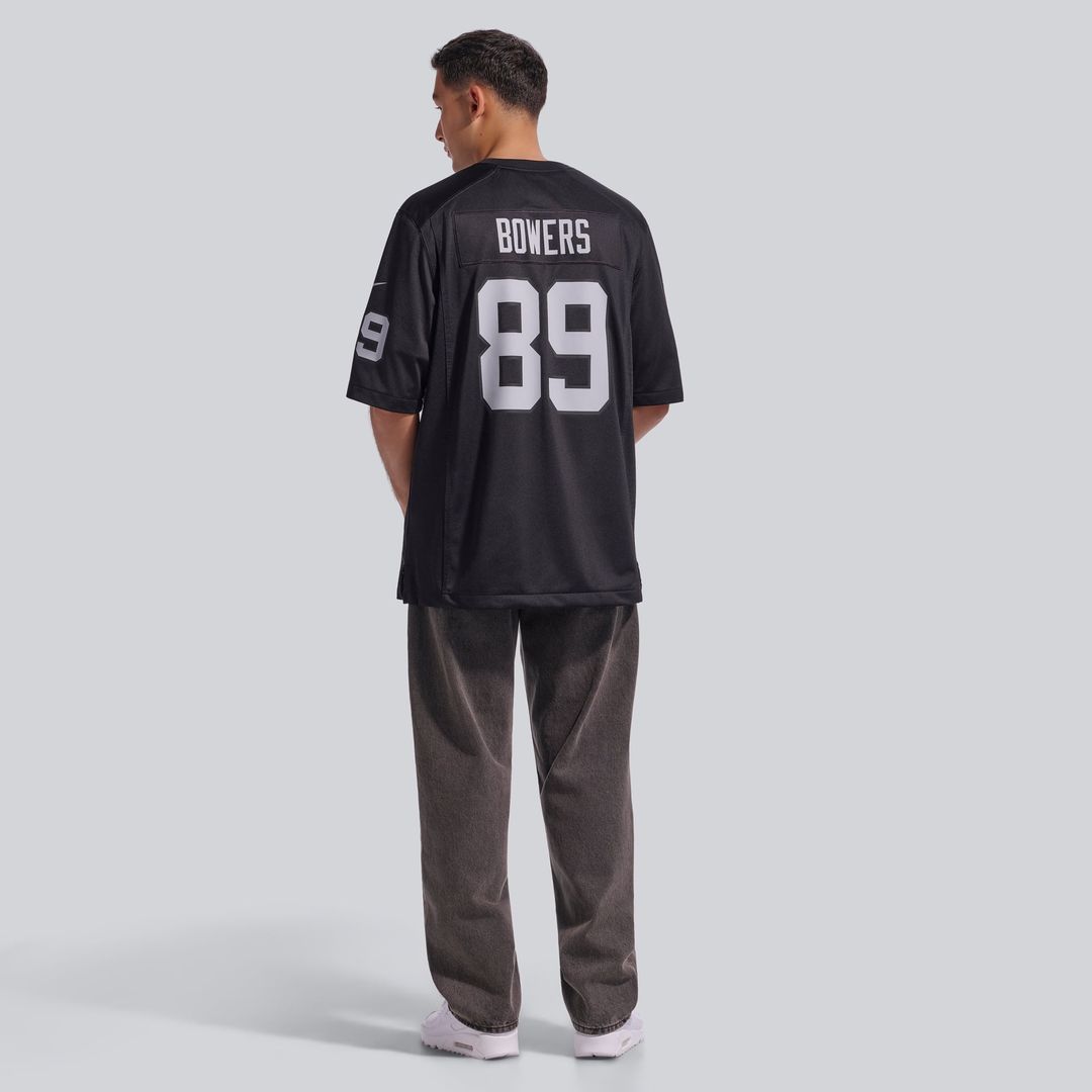 Las Vegas Raiders Brock Bowers Nike Black Game Jersey