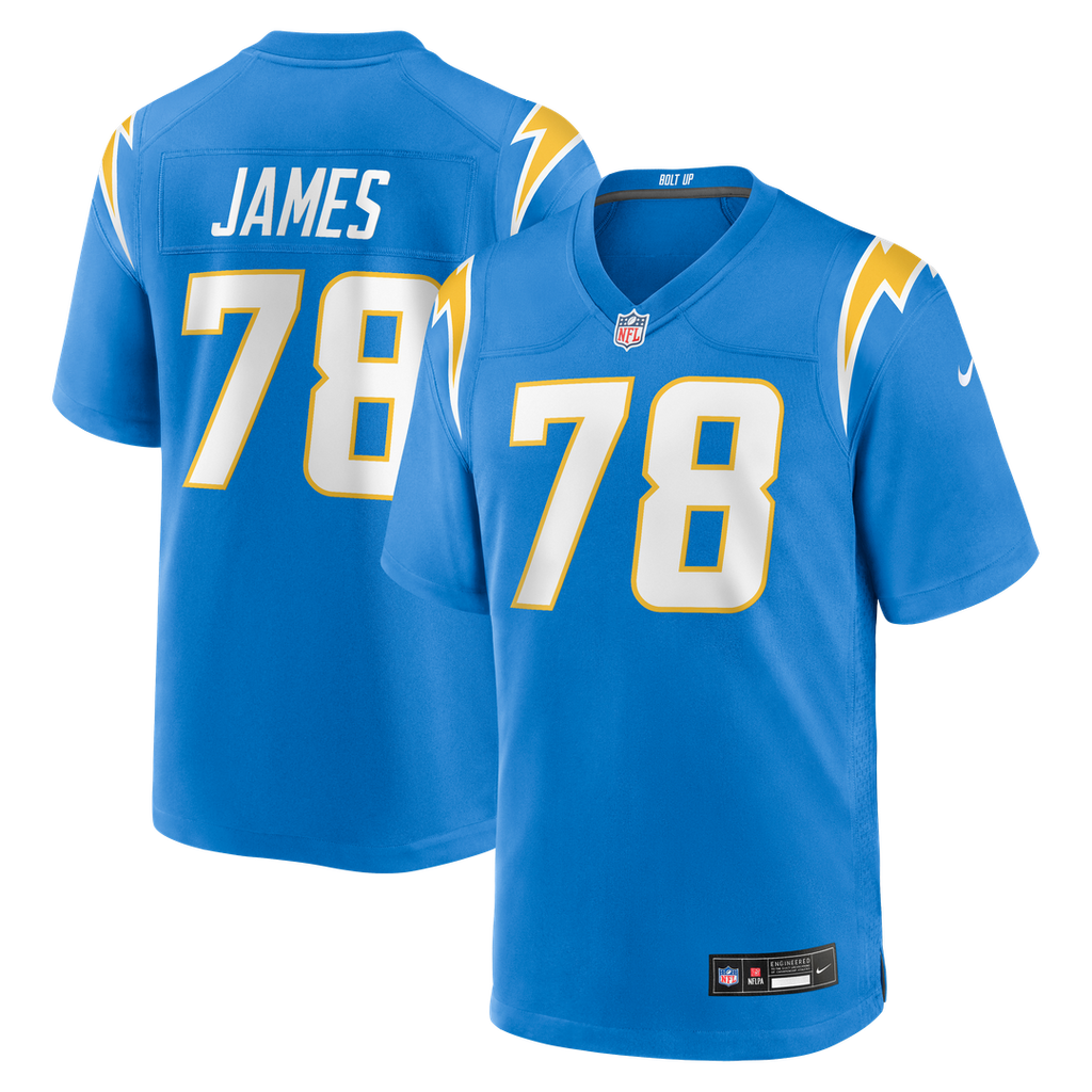 Los Angeles Chargers Andre James Nike Powder Blue Game Jersey