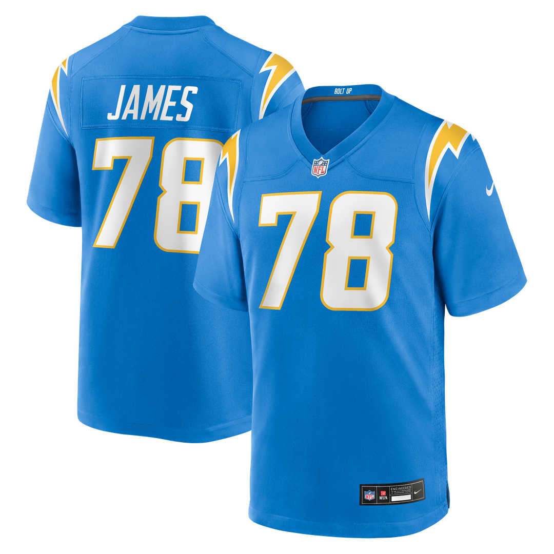 Los Angeles Chargers Andre James Nike Powder Blue Game Jersey