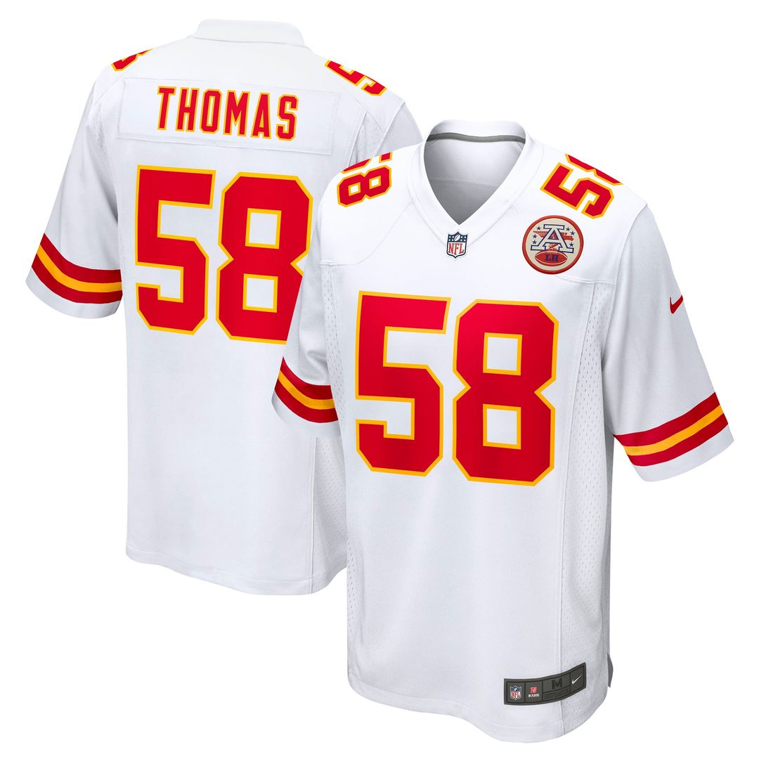 Kansas City Chiefs Derrick Thomas Nike White Retired Game Jersey