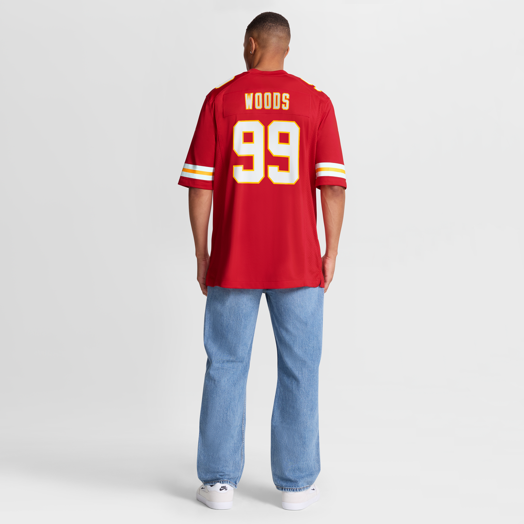 Kansas City Chiefs Peter Woods Nike Red Game Jersey
