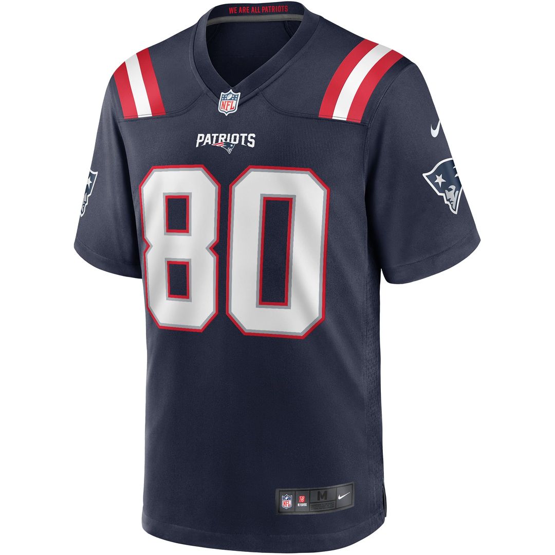 New England Patriots Troy Brown Nike Navy Retired Player Game Jersey