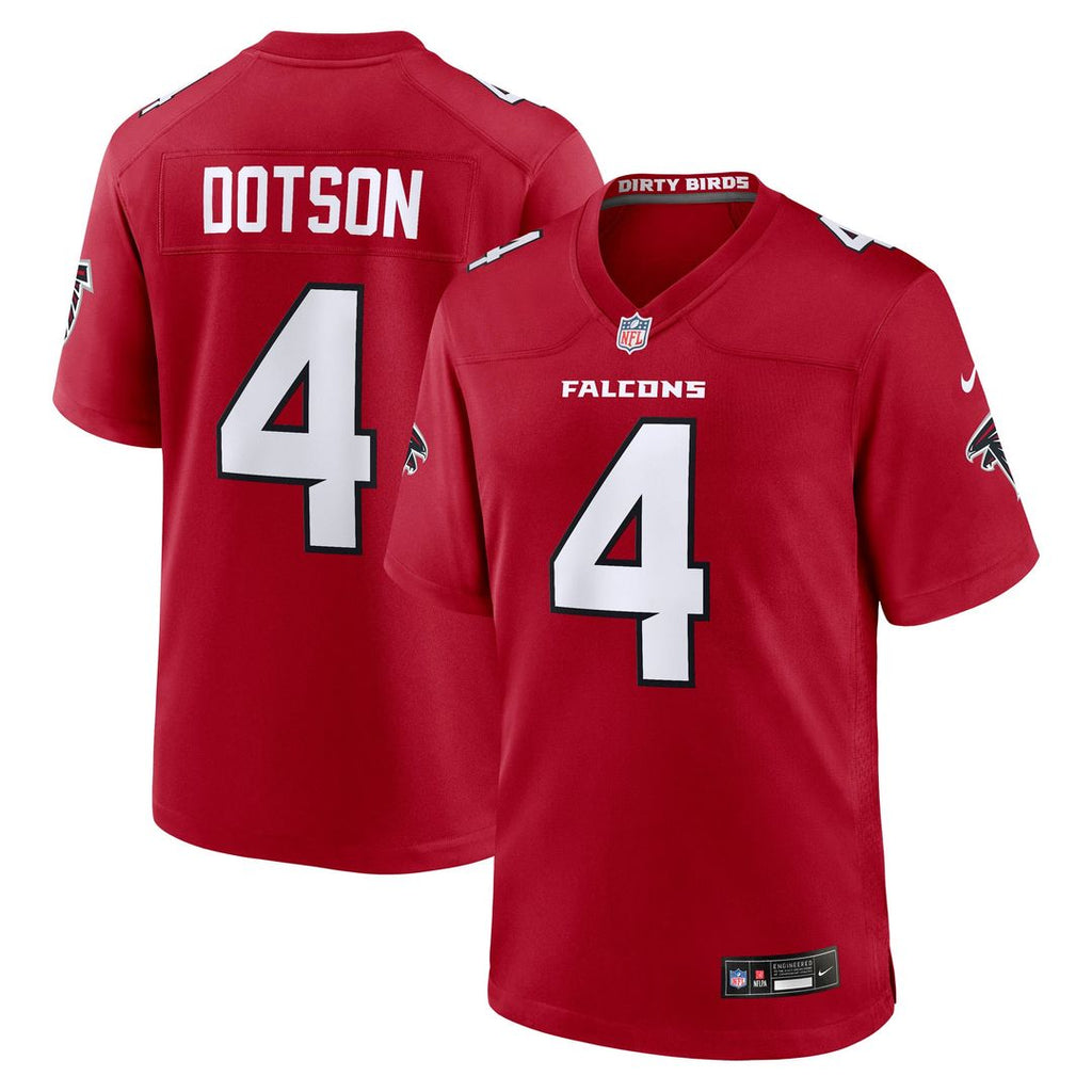 Atlanta Falcons Jahan Dotson Nike Red Game Jersey