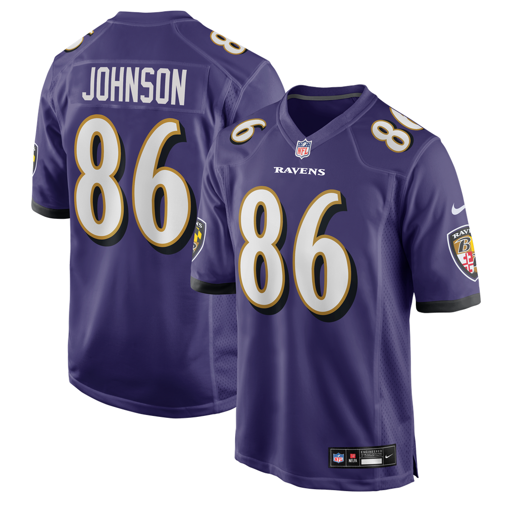 Baltimore Ravens Cornelius Johnson Nike Purple Game Jersey