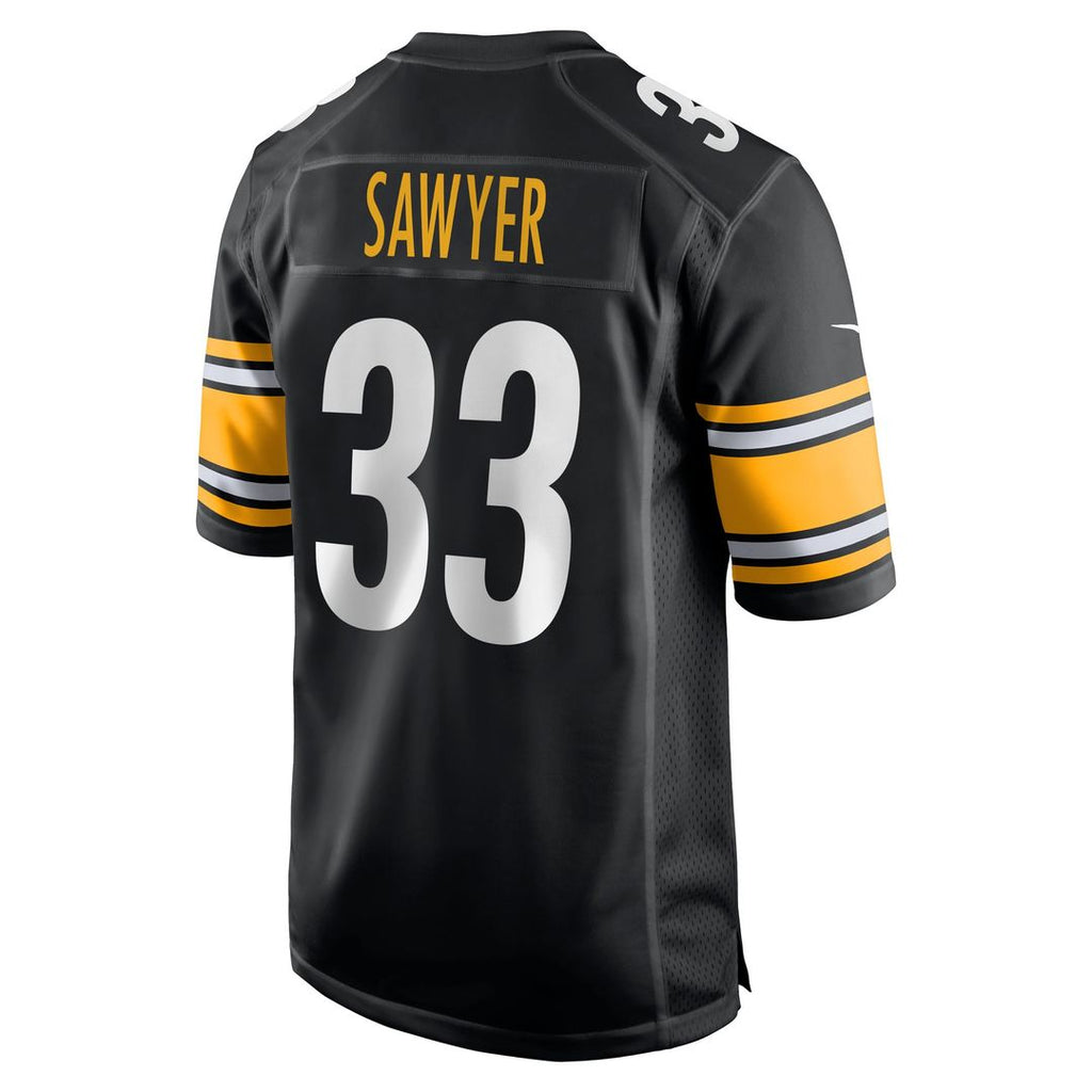 Pittsburgh Steelers Jack Sawyer Nike Black Game Jersey