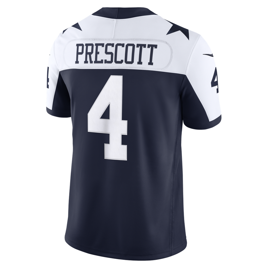 Dallas Cowboys Dak Prescott Nike White Vapor FUSE Stitched Limited Jersey