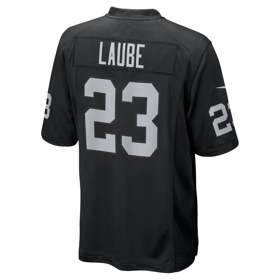 Las Vegas Raiders Dylan Laube Nike Black Game Jersey