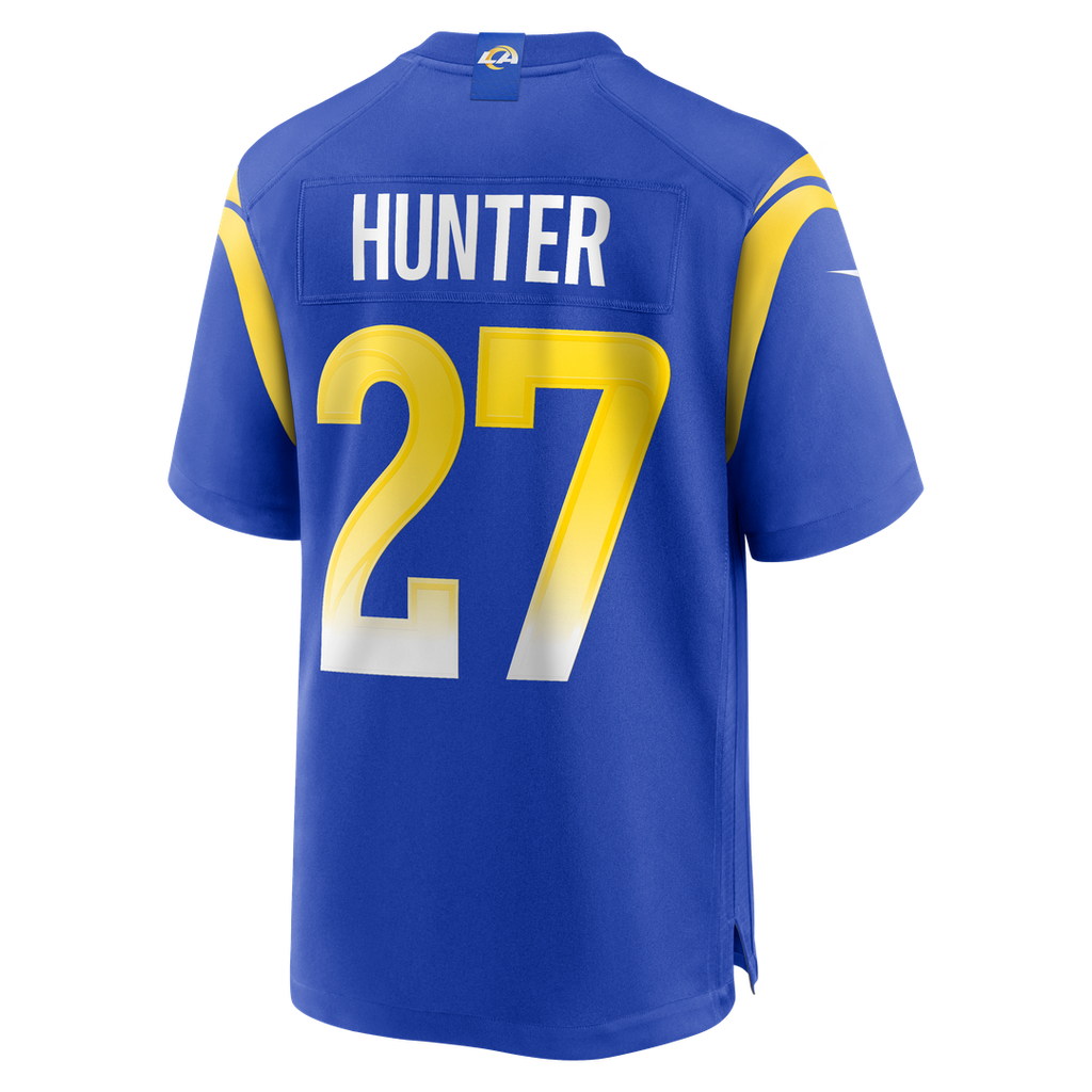 Los Angeles Rams Jarquez Hunter Nike Royal Game Jersey