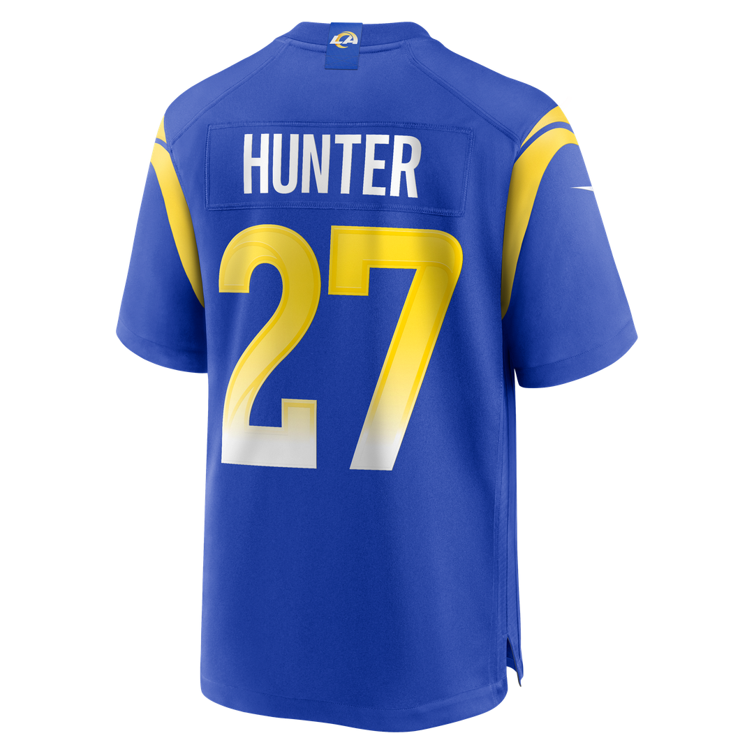 Los Angeles Rams Jarquez Hunter Nike Royal Game Jersey
