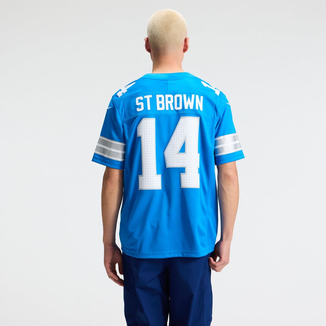 Detroit Lions Amon - Ra St. Brown Nike White Vapor FUSE Stitched Limited Jersey