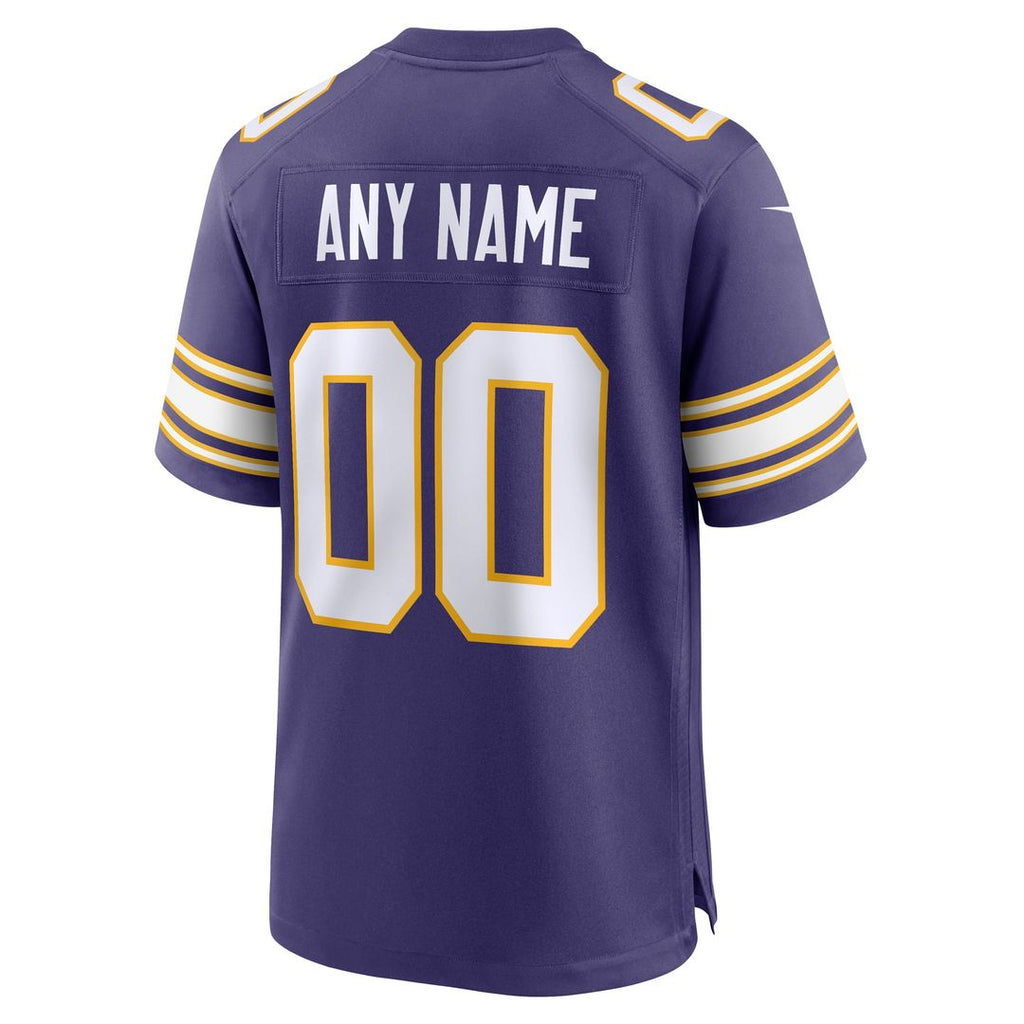 Minnesota Vikings Nike Purple Classic Custom Jersey