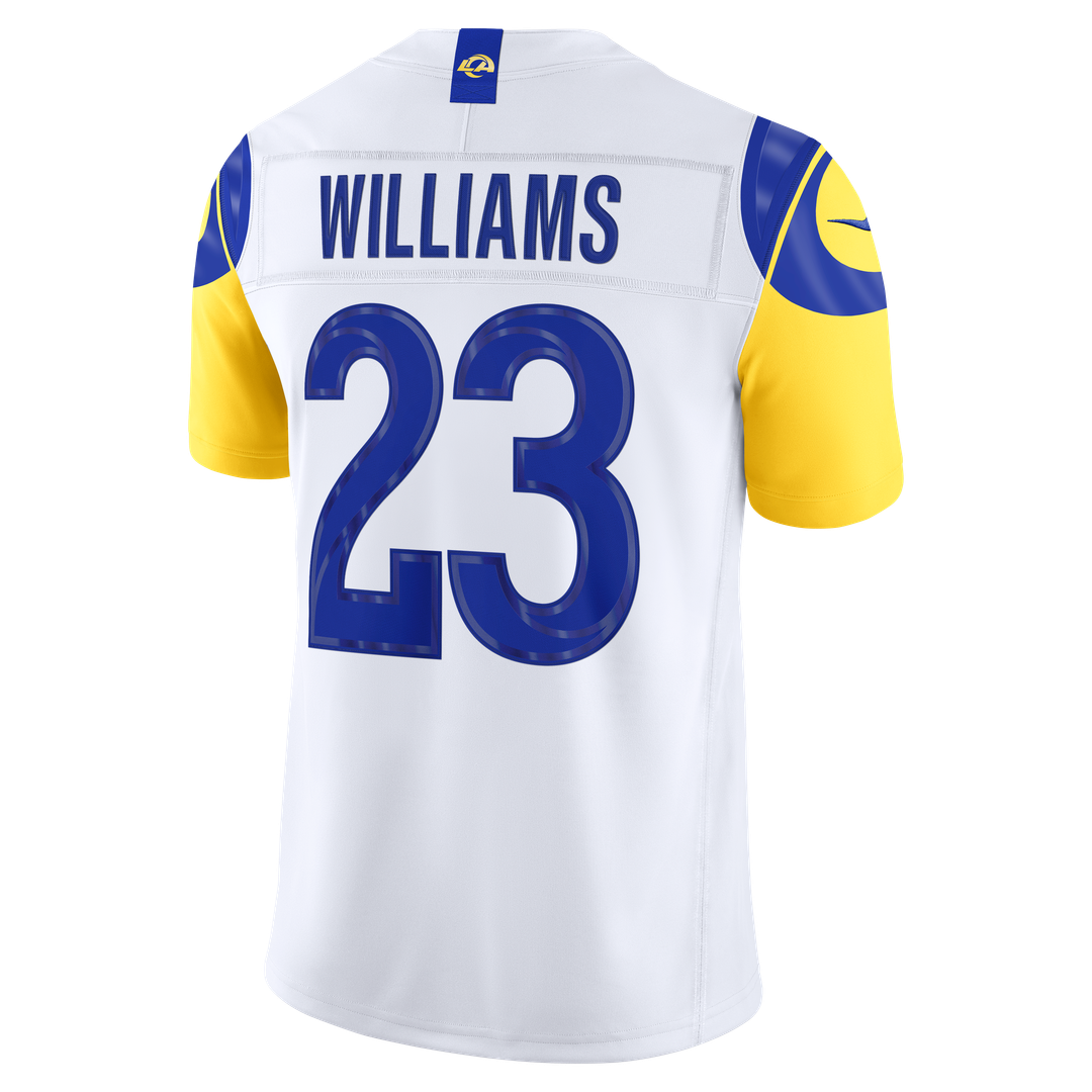 Los Angeles Rams Kyren Williams Nike White Vapor FUSE Stitched Limited Jersey