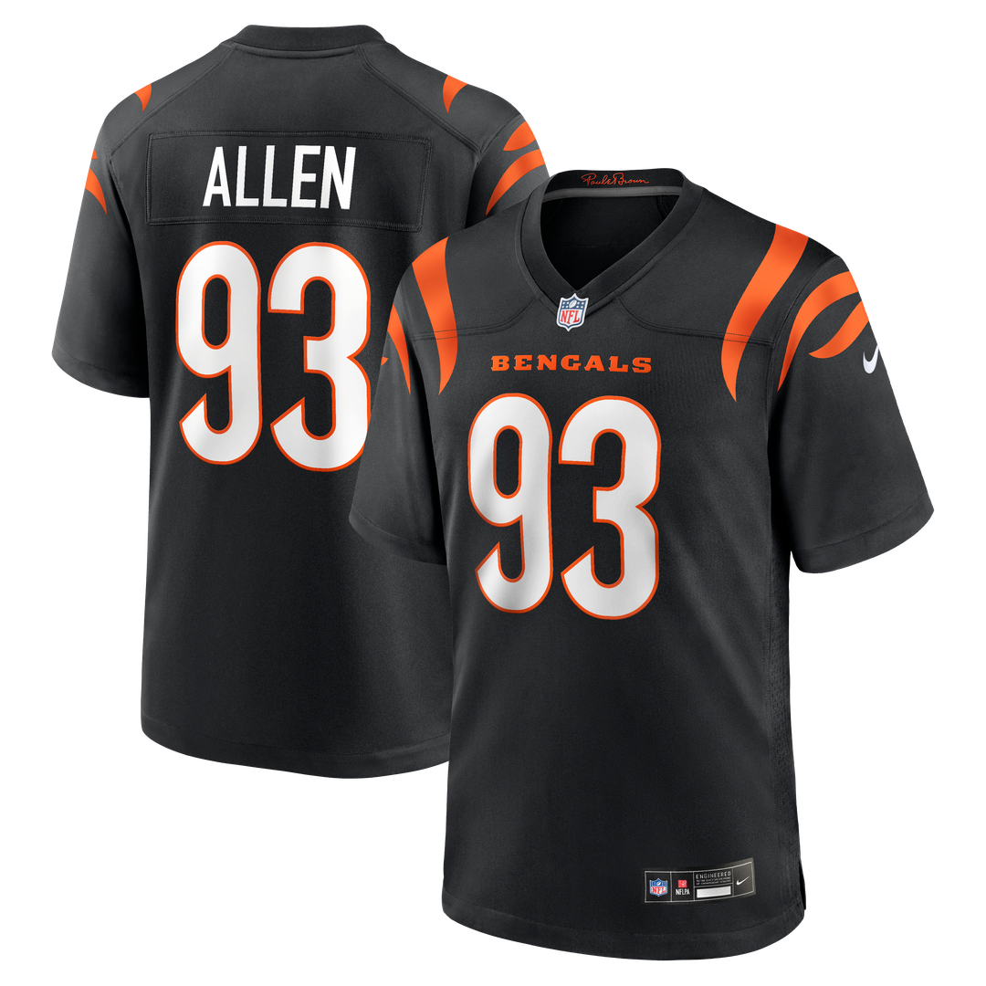 Cincinnati Bengals Jonathan Allen Nike Black Game Jersey