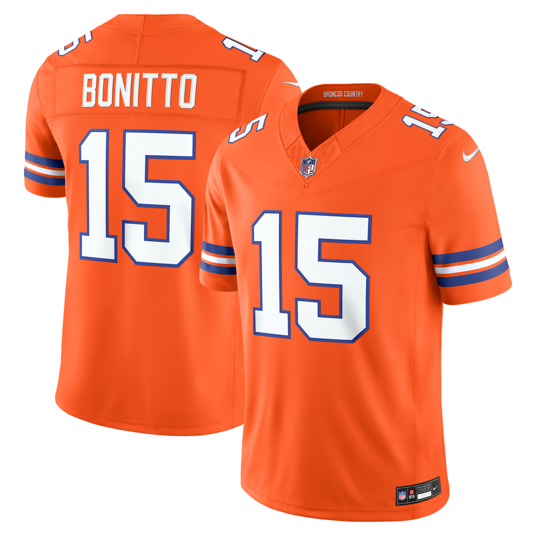 Denver Broncos Nik Bonitto Nike Navy Alternate Vapor FUSE Stitched Limited Jersey