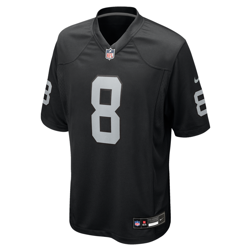 Las Vegas Raiders Kirk Cousins Nike Black Game Jersey