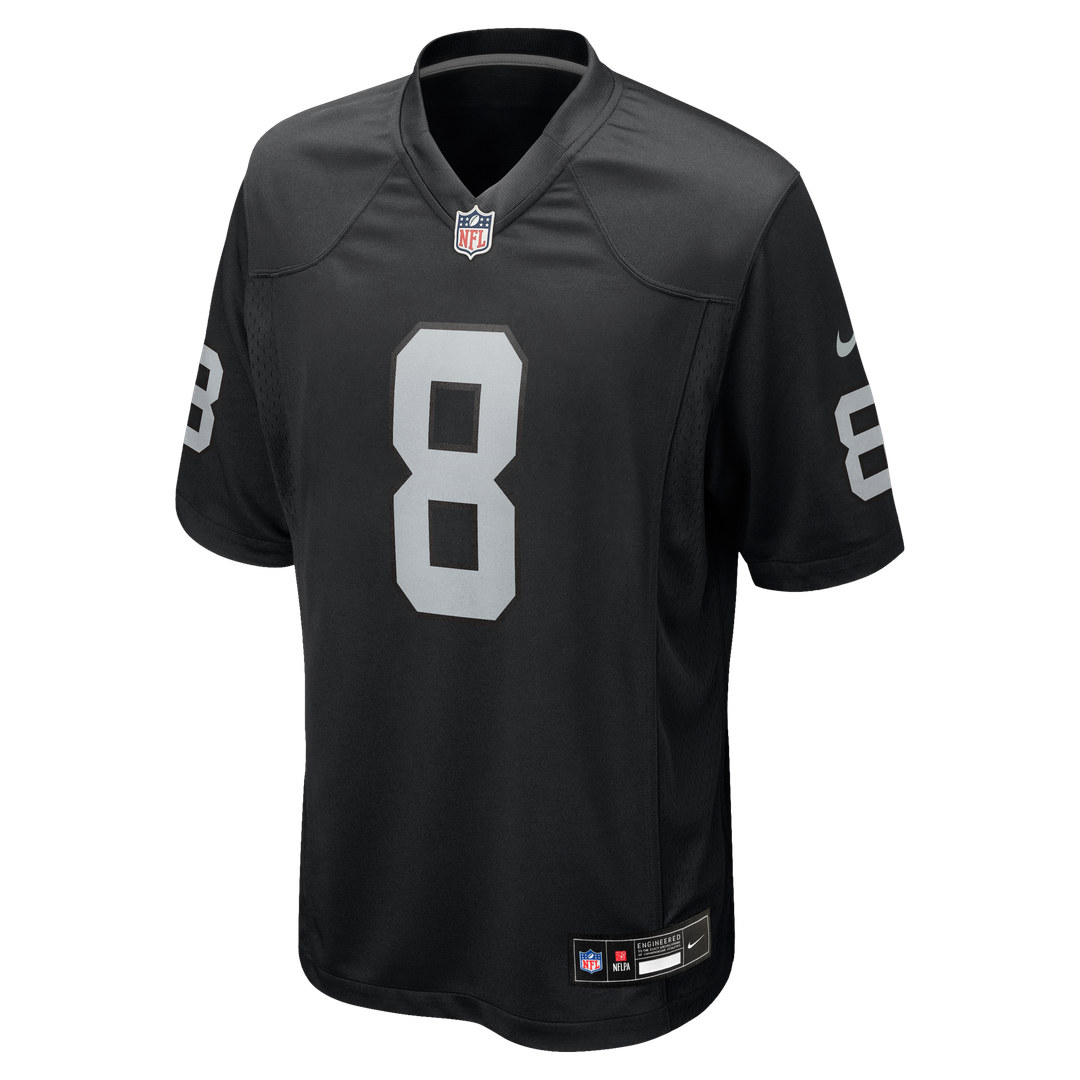 Las Vegas Raiders Kirk Cousins Nike Black Game Jersey