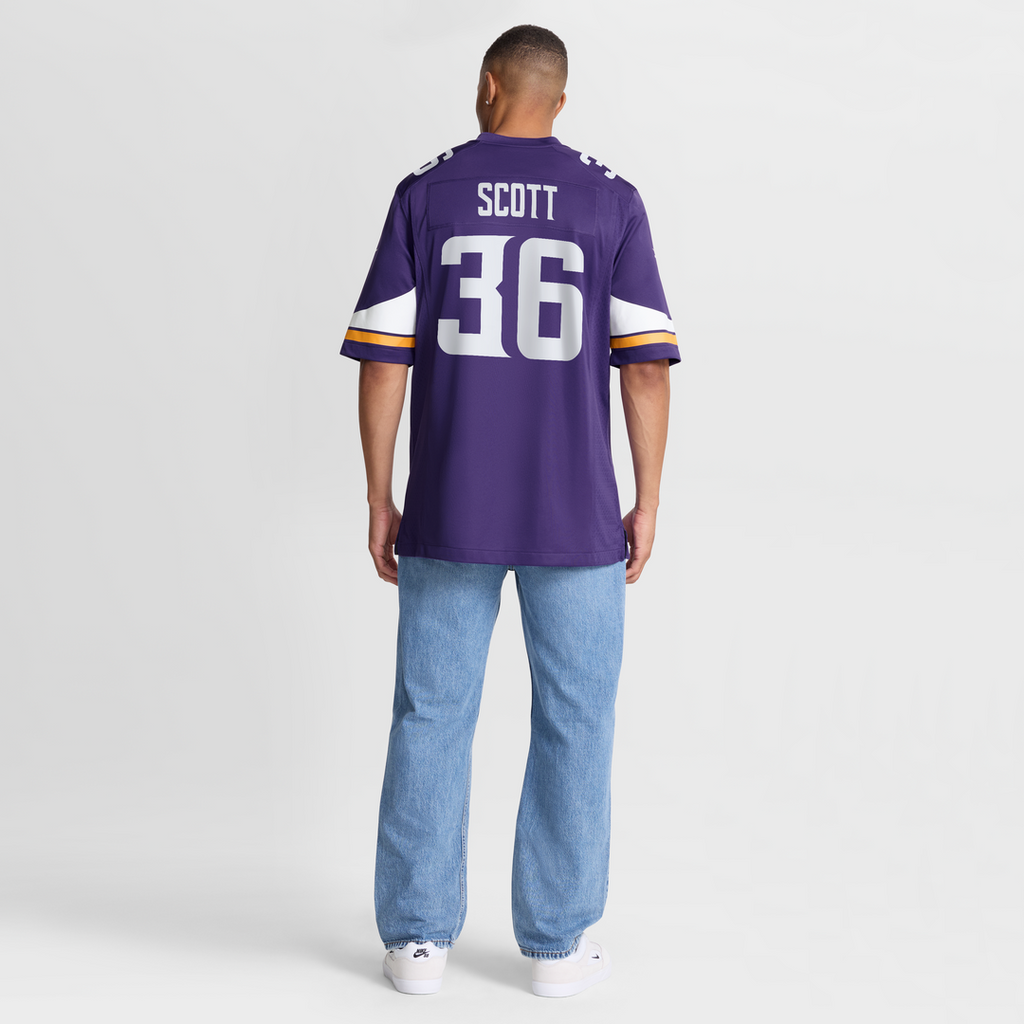 Minnesota Vikings Zavier Scott Nike Purple Game Jersey