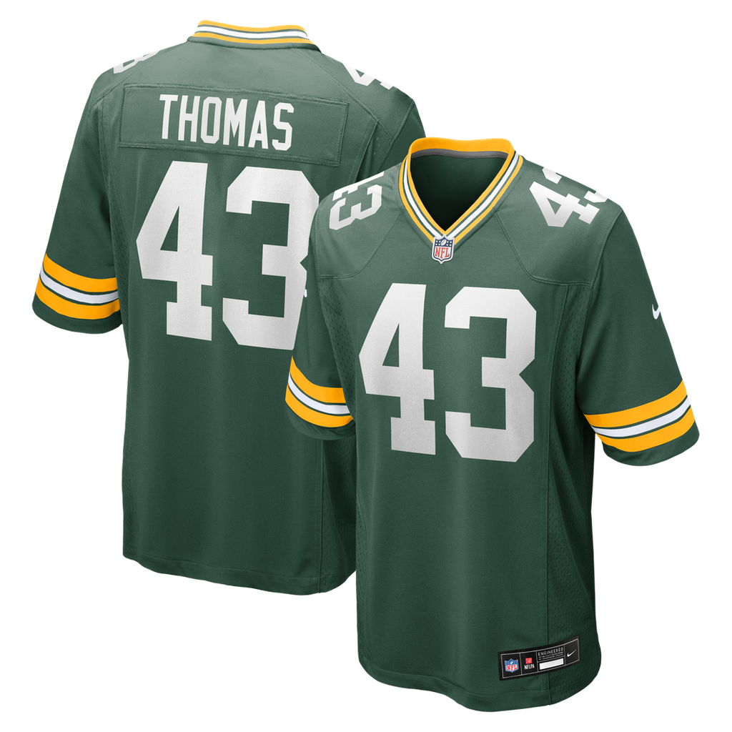 Green Bay Packers Kiondre Thomas Nike Green Game Jersey