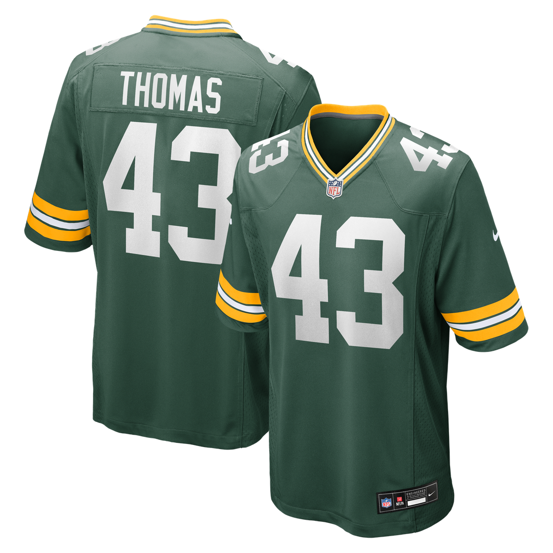 Green Bay Packers Kiondre Thomas Nike Green Game Jersey