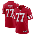 San Francisco 49ers Dominick Puni Nike Scarlet Game Jersey